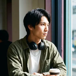 Portrait of one AI influencer persona, saved once in Playcut and reused across every post